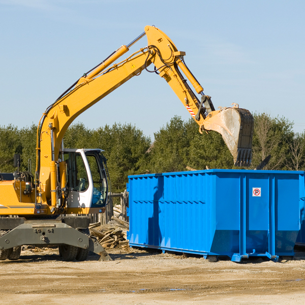 what size residential dumpster rentals are available in Whiteside